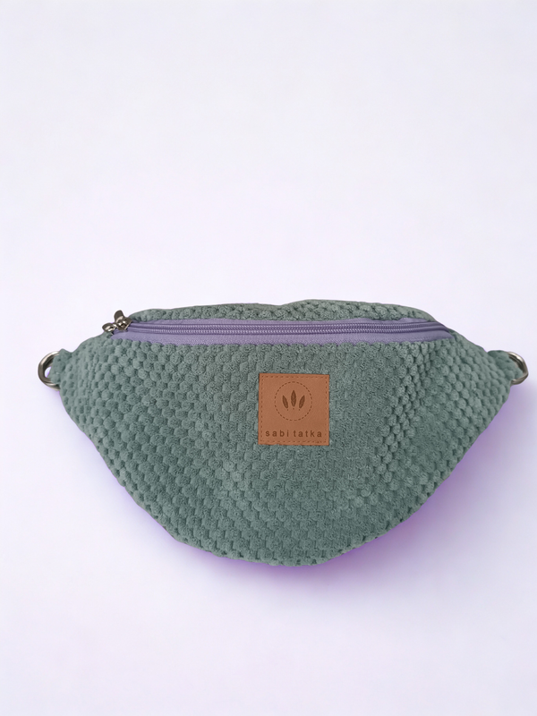 Bauchtasche Sabitatka Bubble-Struktur Mintgrün