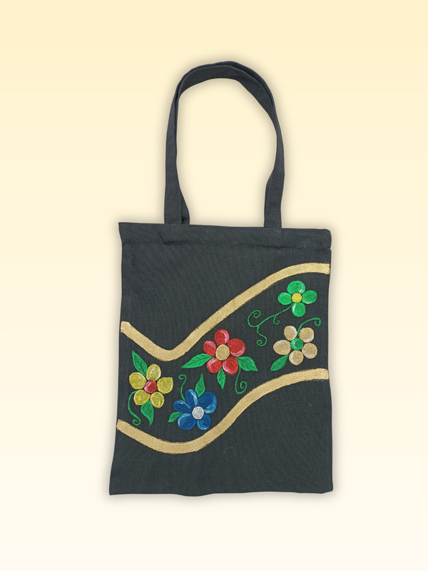 Handbemalte Canvas Tasche
