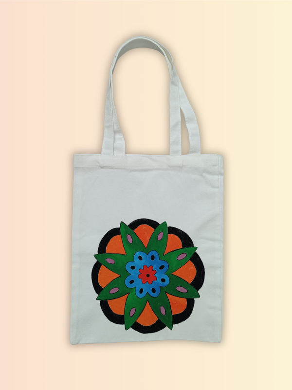 Handbemalte Canvas Tasche IV