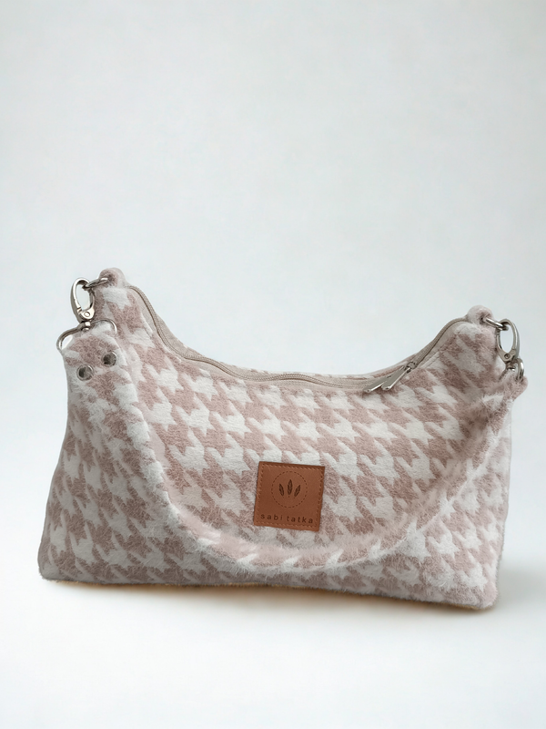 Handtasche Sabitatka Rose Leopard Baguette