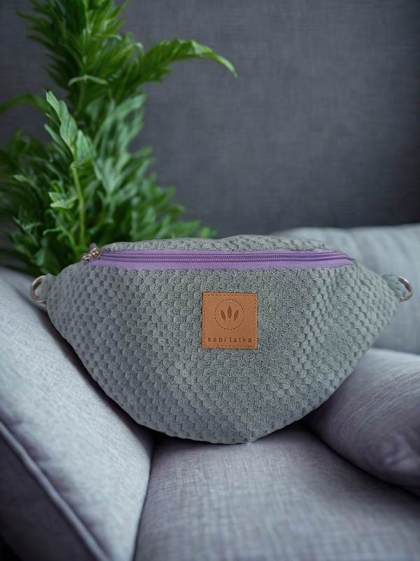 Bauchtasche Sabitatka Bubble-Struktur Mintgrün