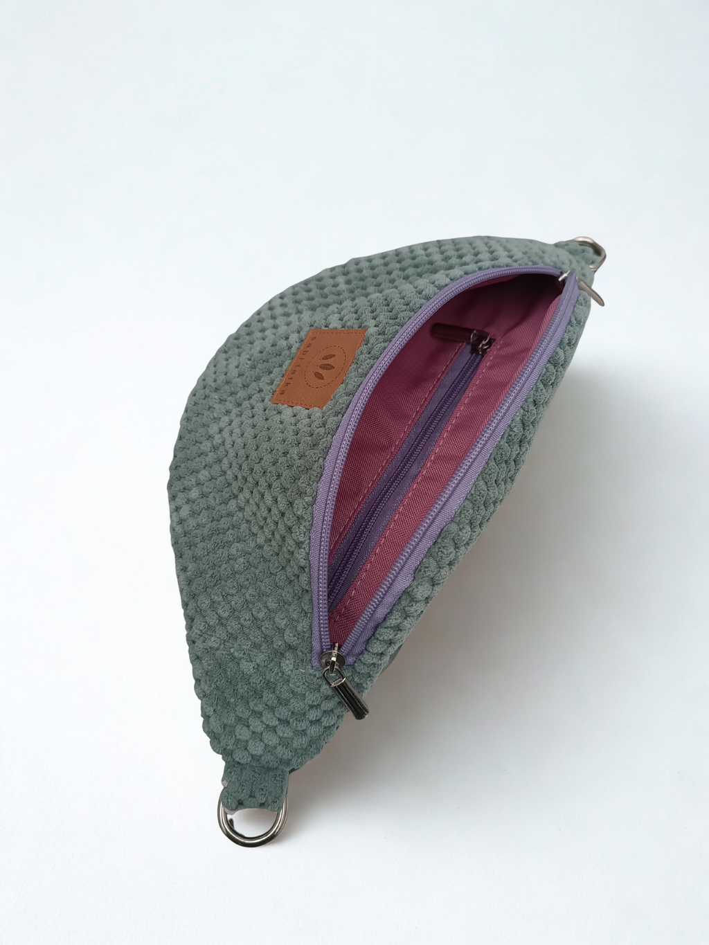 Bauchtasche Sabitatka Bubble-Struktur Mintgrün