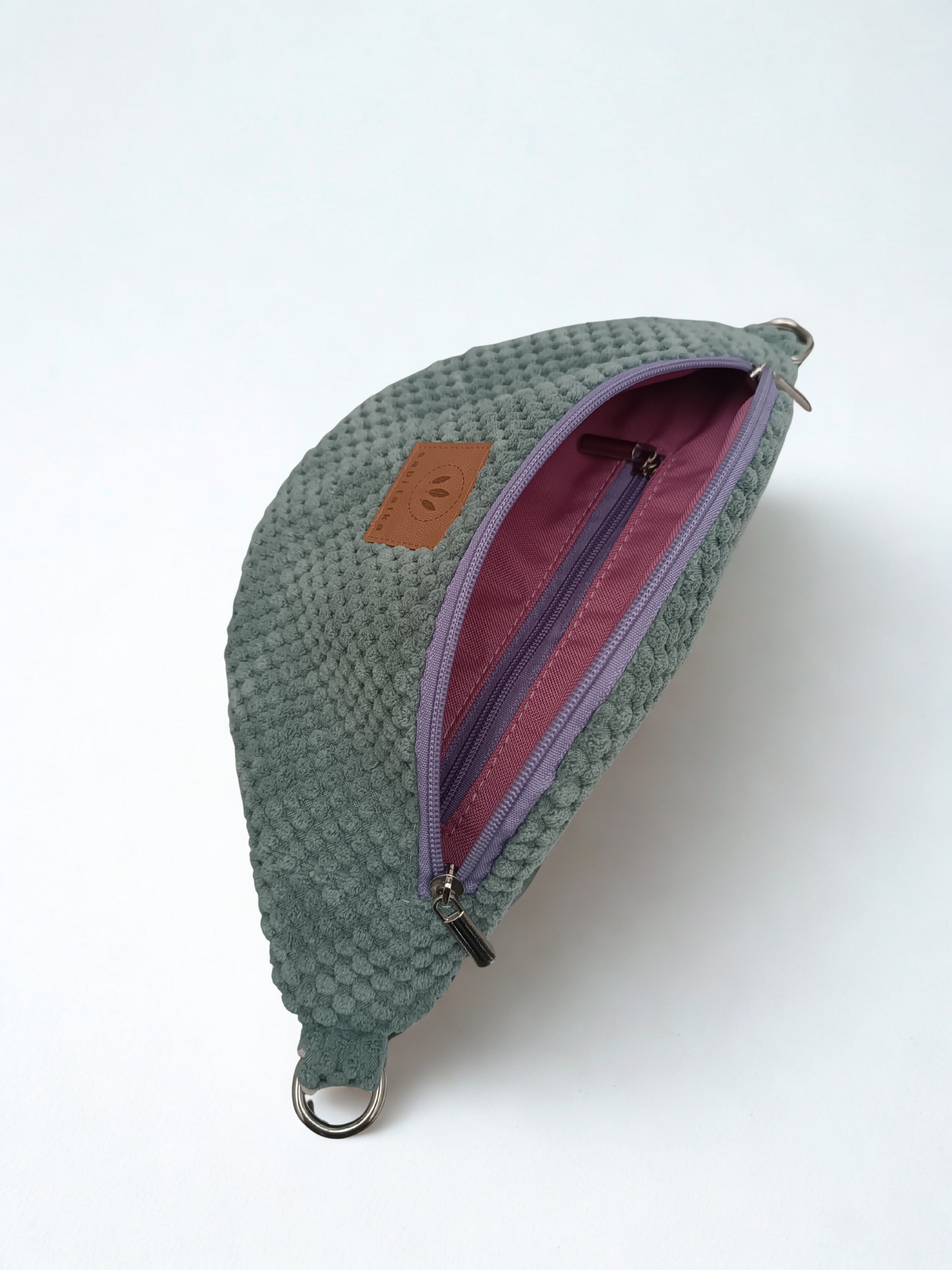 Bauchtasche Sabitatka Bubble-Struktur Mintgrün