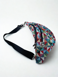 Bunte Bauchtasche Geo-Muster 3