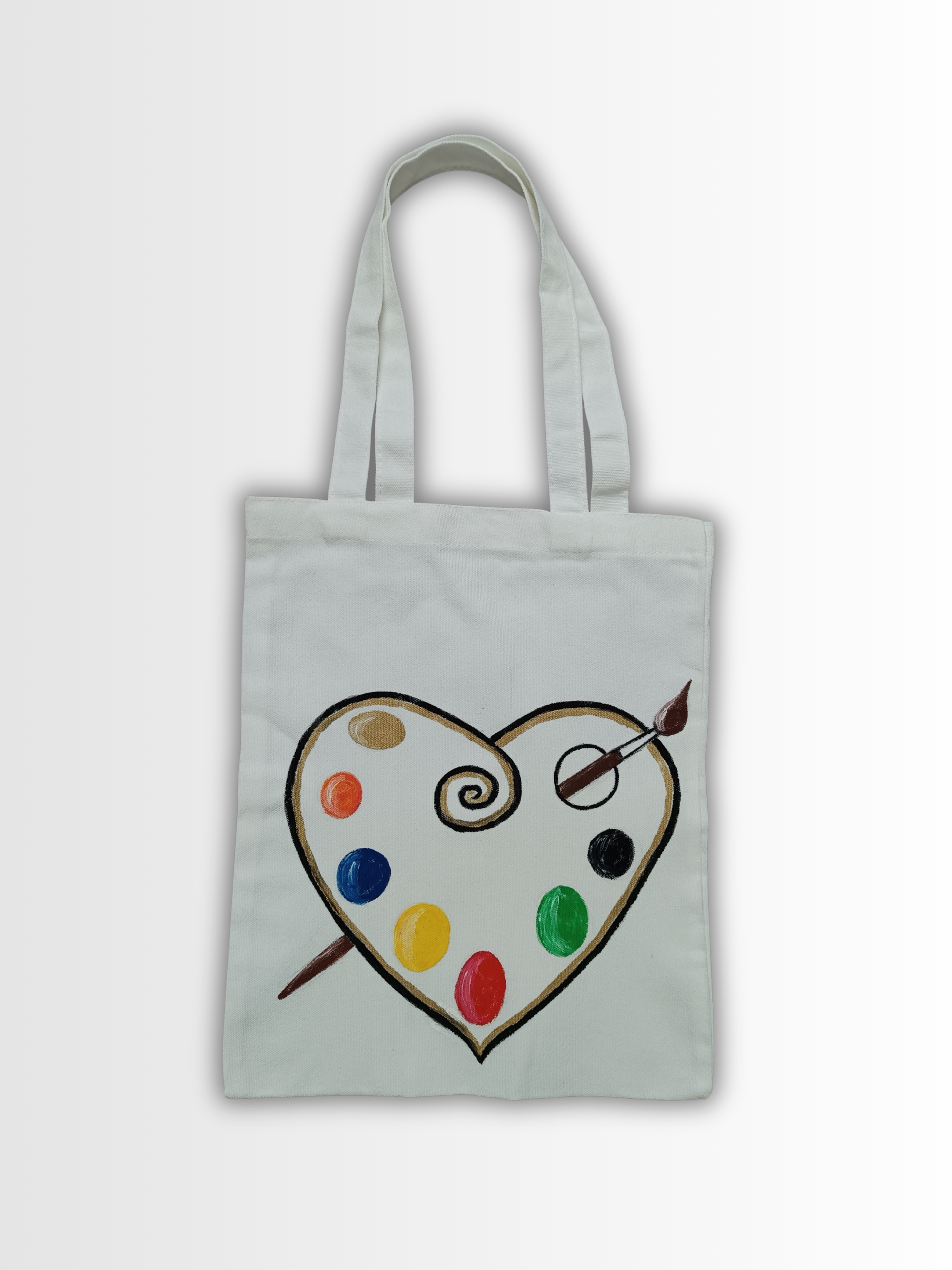 Handbemalte Canvas Tasche III