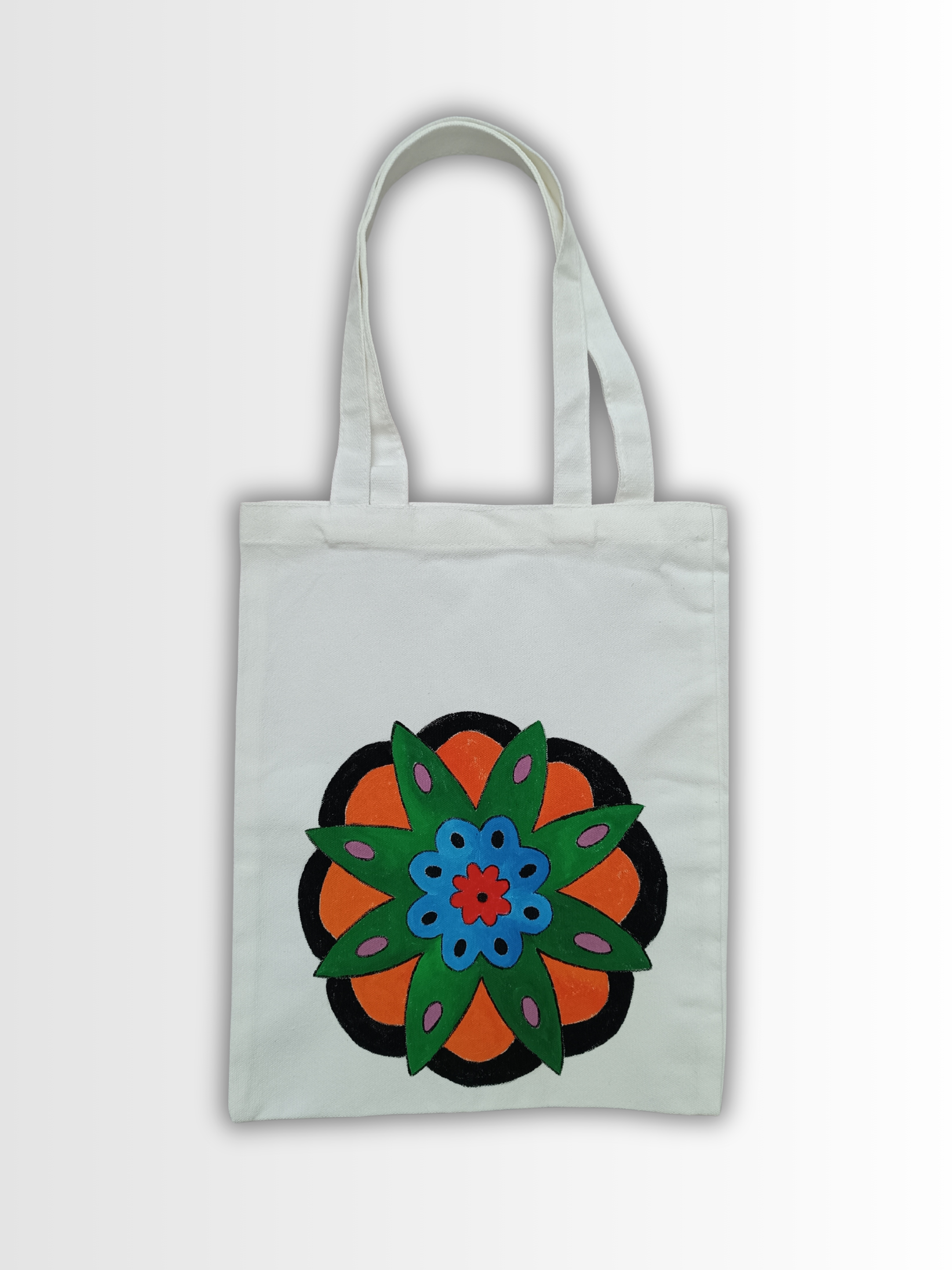 Handbemalte Canvas Tasche IV