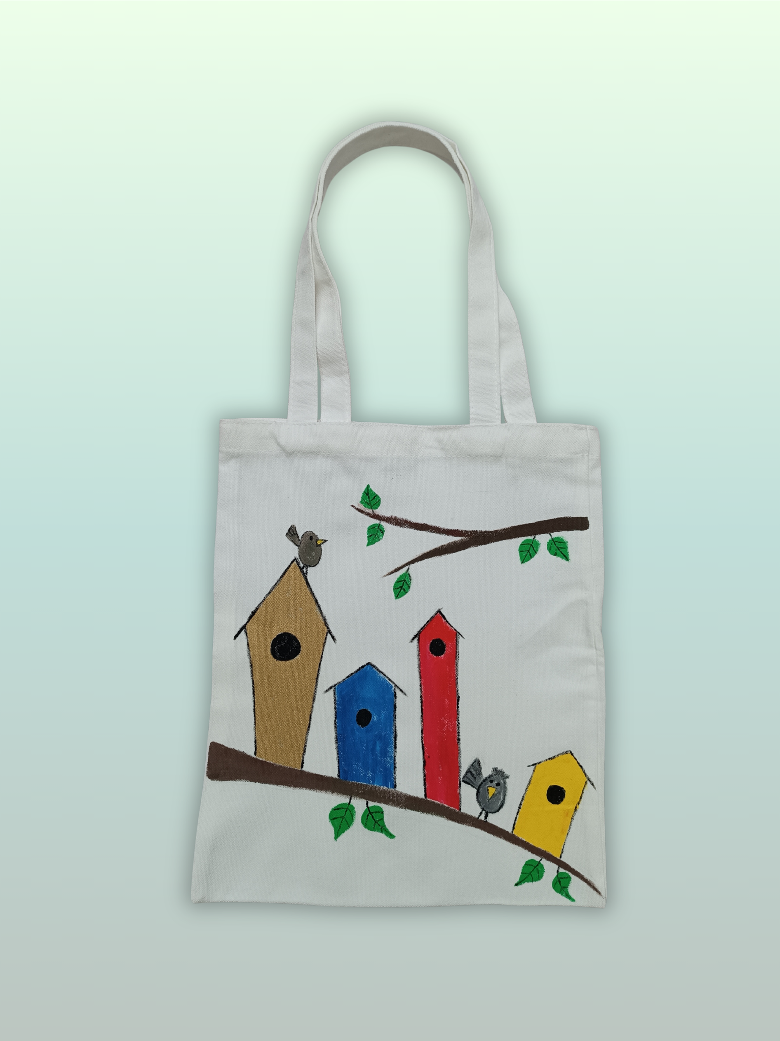 Handbemalte Canvas Tasche V