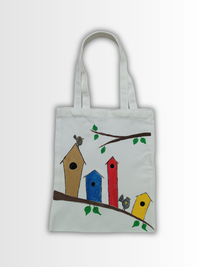 Handbemalte Canvas Tasche V 2