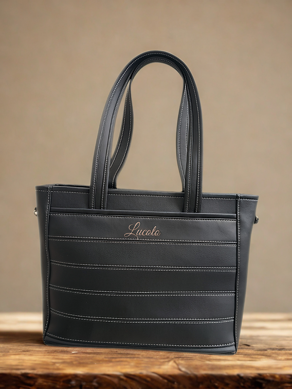 Handtasche Lucoto Shopper Schwarz
