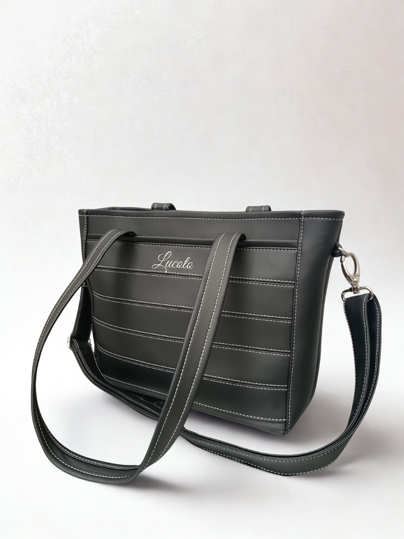 Lucoto Shopper Handbag, Black