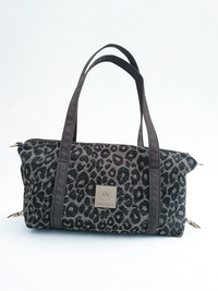 Handtasche Sabitatka Grey Leopard Baguette 4