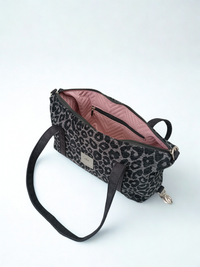 Handtasche Sabitatka Grey Leopard Baguette 5