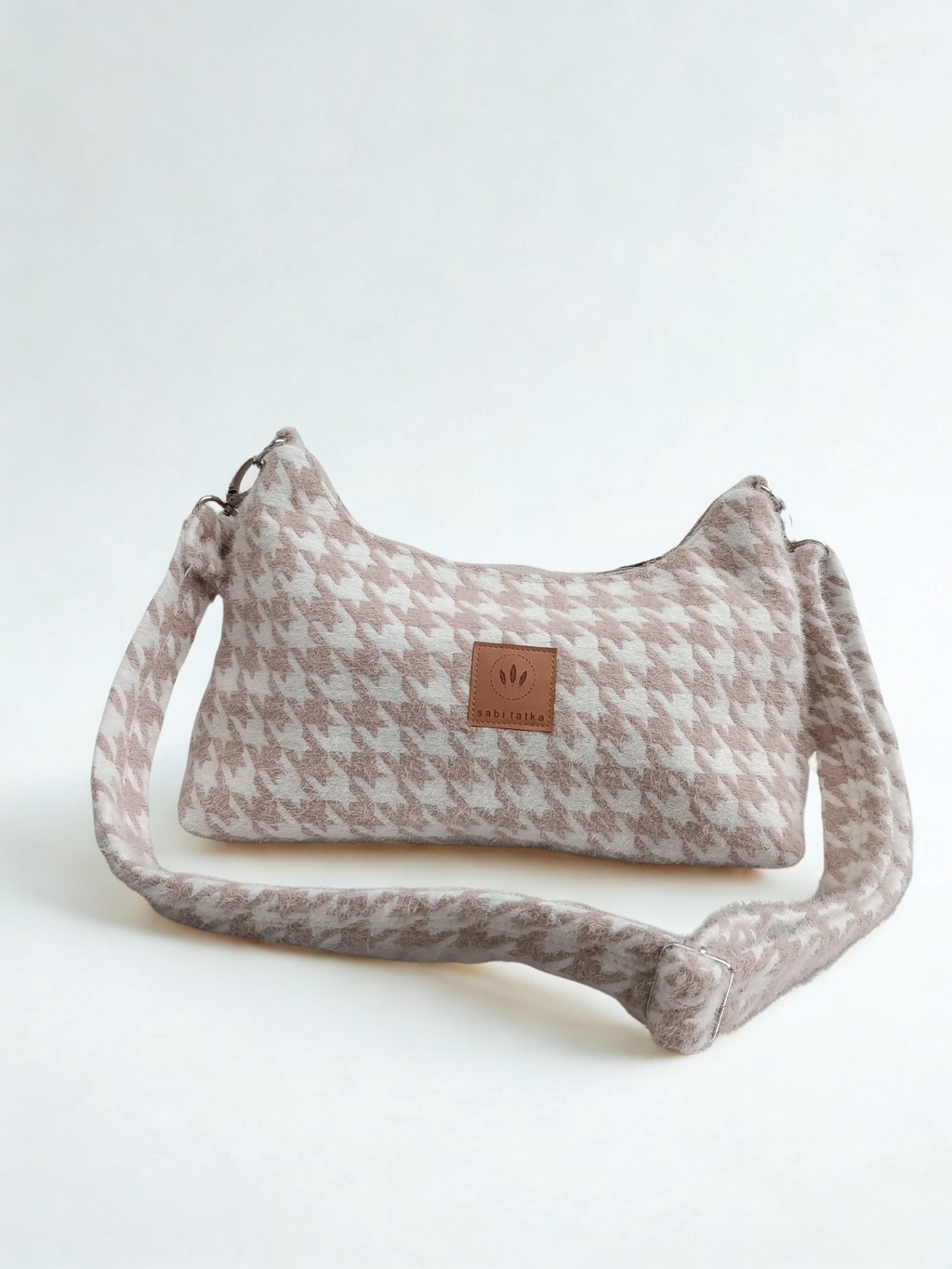 Handtasche Sabitatka Rose Leopard Baguette