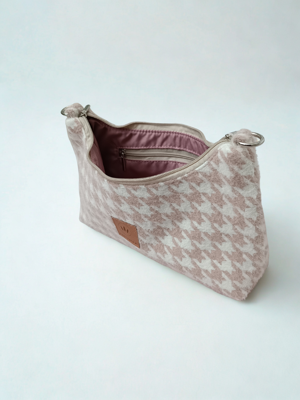 Handtasche Sabitatka Rose Leopard Baguette