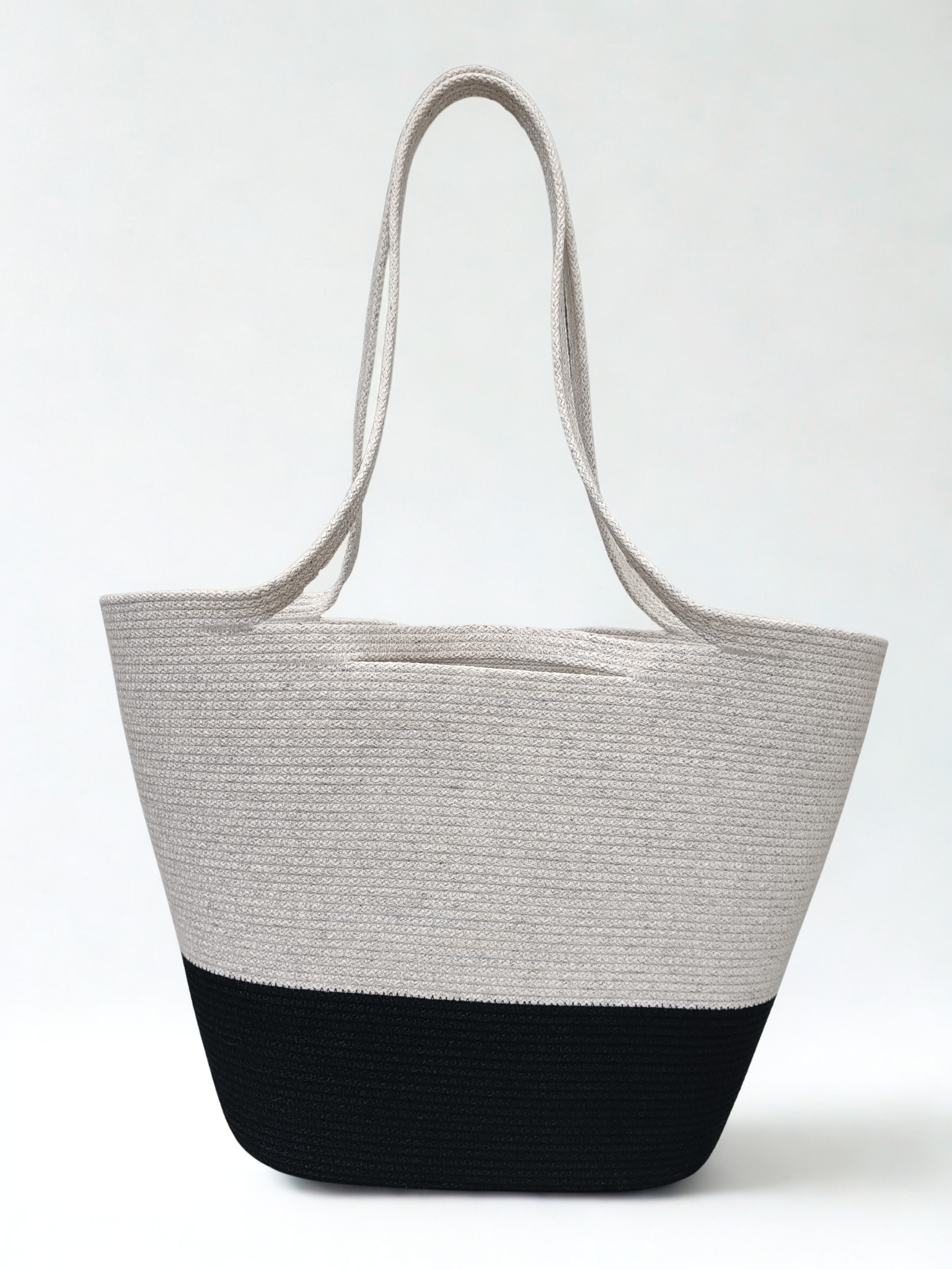 Yolo Cord Magic DuoColor Black and White Maxi Handbag