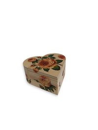 Herzförmige Schmuckschatulle - Rosen 3