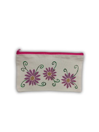 Hand-painted canvas cosmetic bag 2