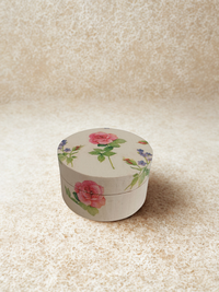 Runde Schmuckschatulle - Rosen 1