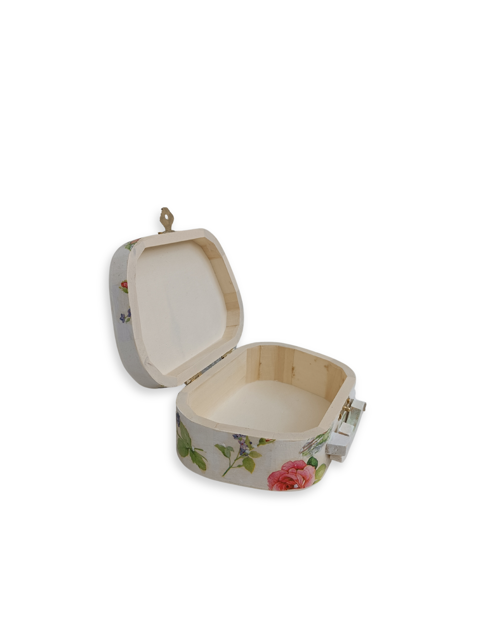 Kofferförmige Schmuckschatulle - Rosen I