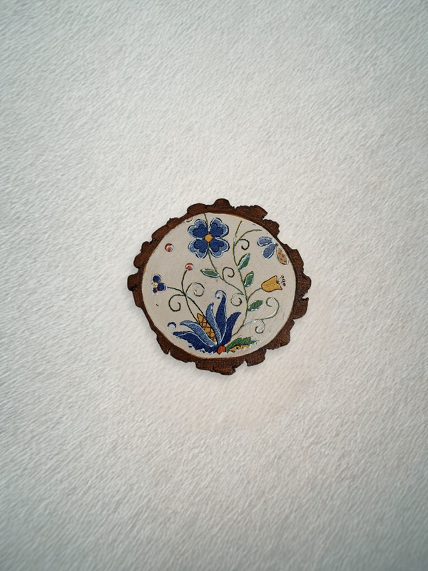 Tassenuntersetzer Volksblumenmotiv